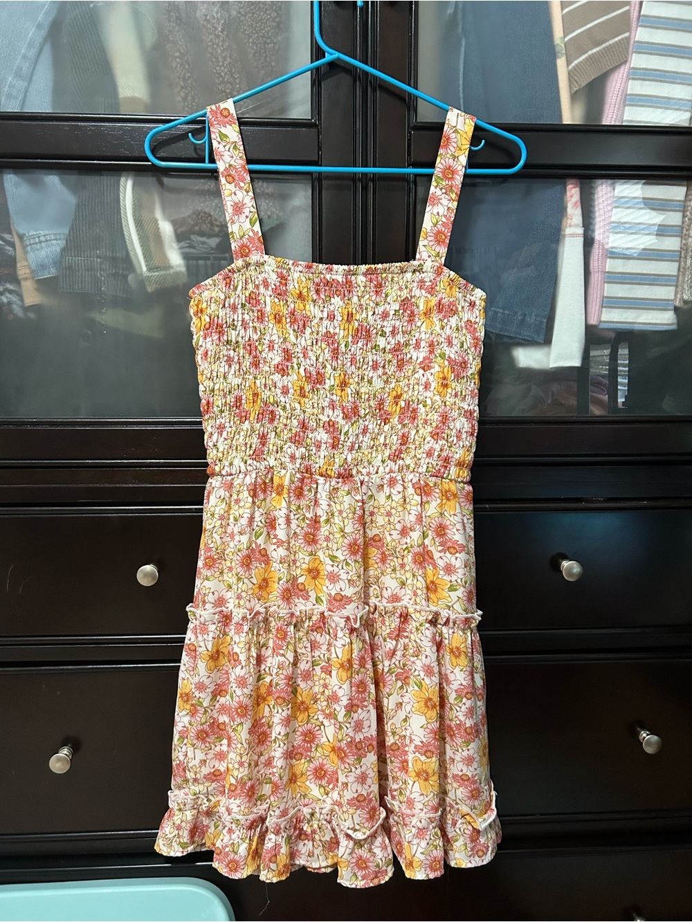 Jessica Simpson Fall Floral Smocked Sundress